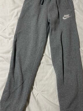 Nike Kids Charcoal Gray Fleece Joggers